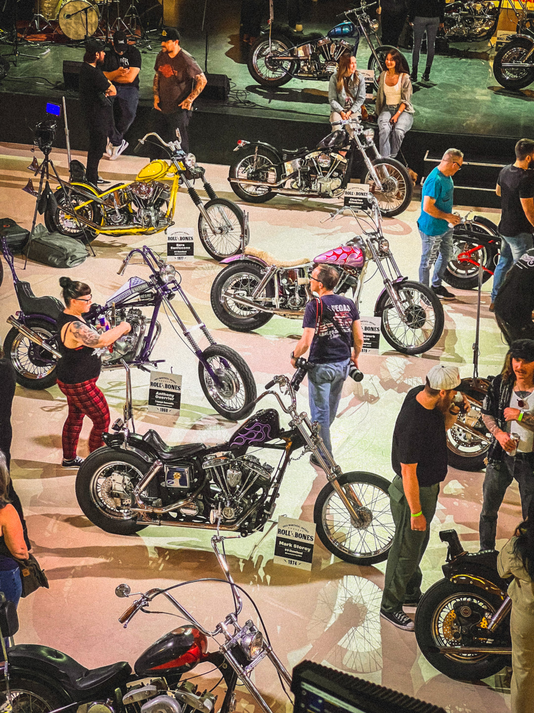 Inside Look at Roll The Bones 2023: Old School Chopper Motorcycles and Art Show
