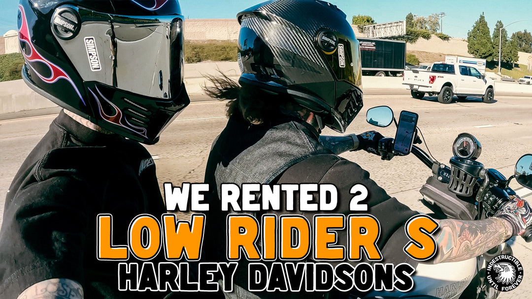WE RENTED 2 LOW RIDER S HARLEY DAVIDSON'S!
