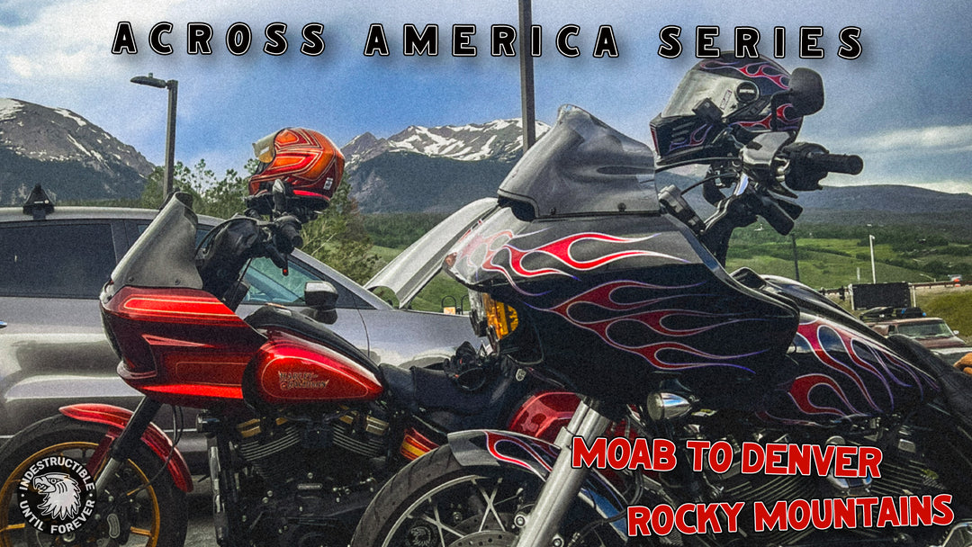 We Ride Our Custom Harley Davidson's Over The Rocky Mountains!