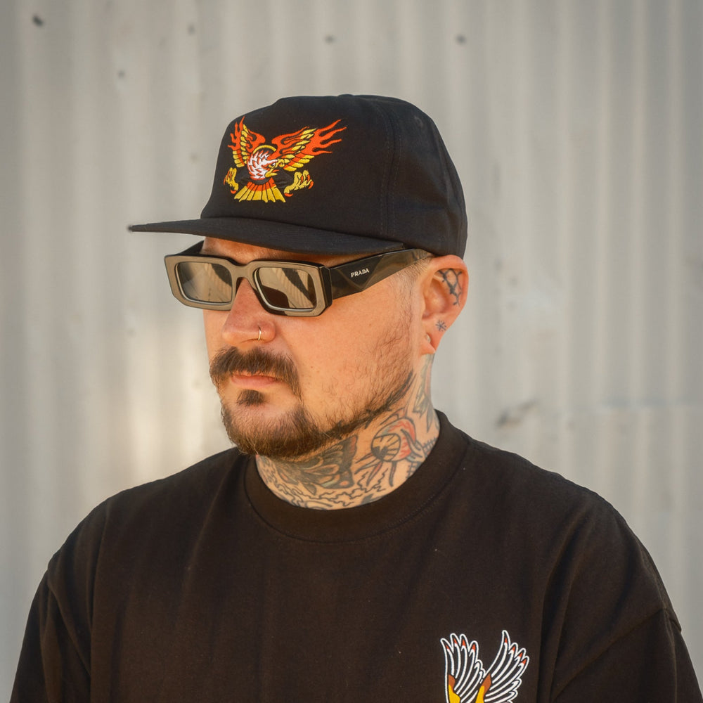 Flaming Eagle Snapback - Indestructible MFG