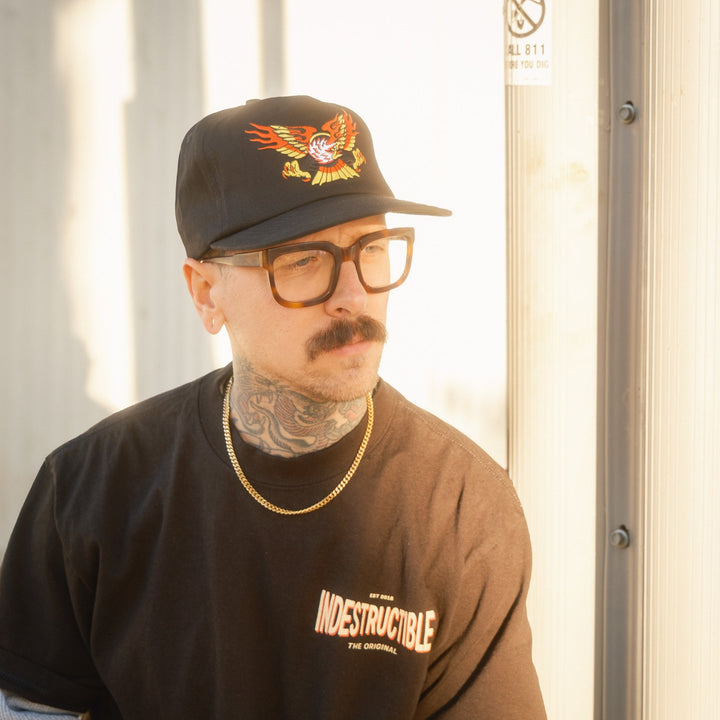 Flaming Eagle Snapback - Indestructible MFG