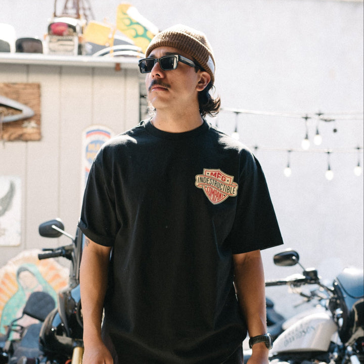 Banner & Shield Tee - Indestructible MFG
