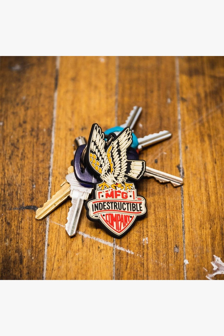 Banner and Shield Keychain - Indestructible MFG
