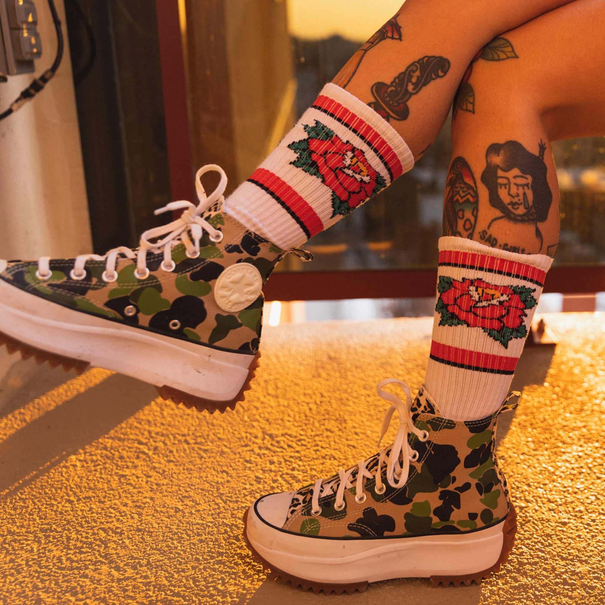 Red Rose Socks - Indestructible MFG