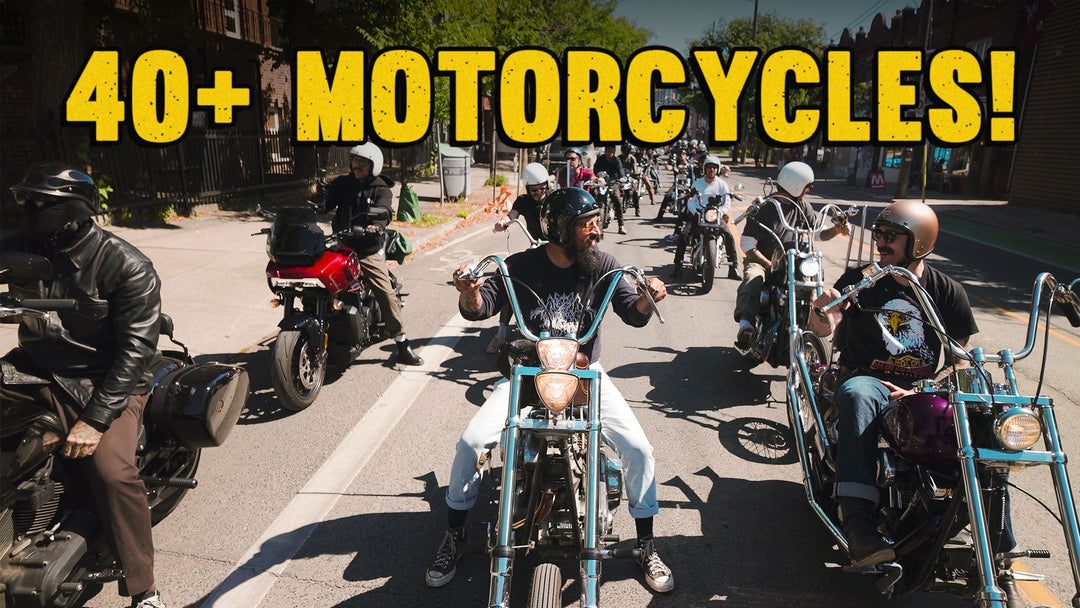 Rolling 40+ Motorcycles Through the City