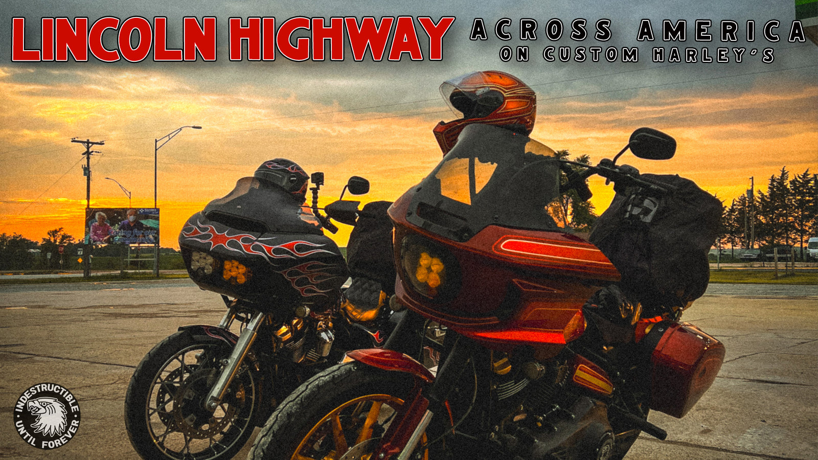 Middle of America On Custom Harley Davidson's | LINCOLN HIGHWAY
