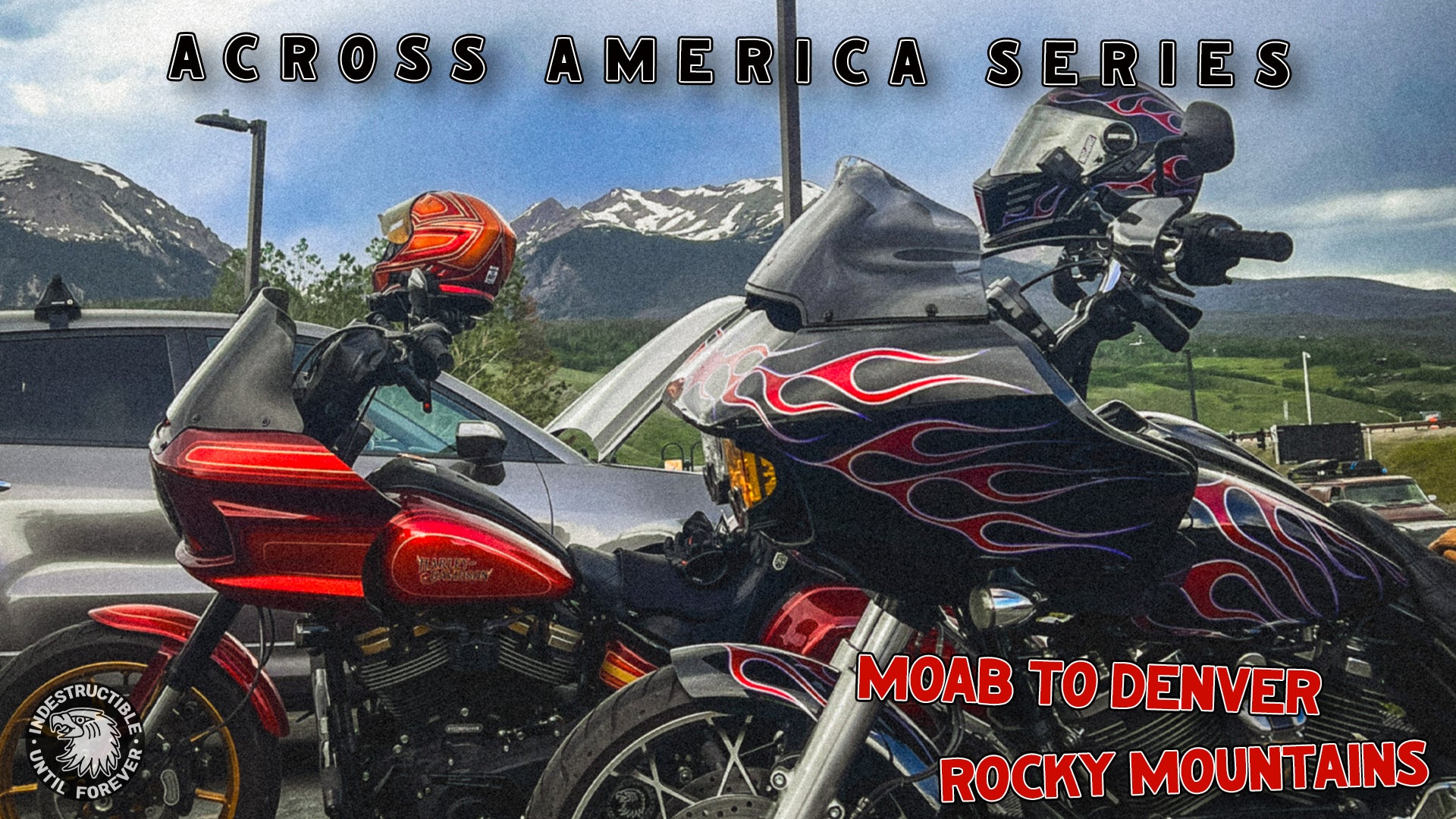 We Ride Our Custom Harley Davidson's Over The Rocky Mountains!