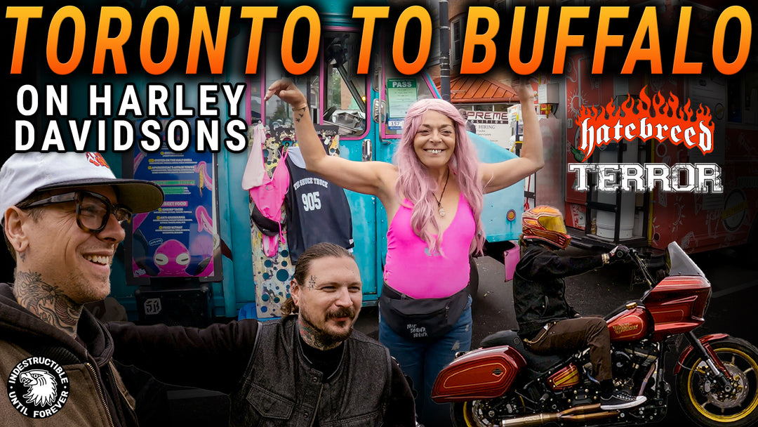 Toronto to Buffalo, NY on Harley Davidsons for Terror and Hatebreed