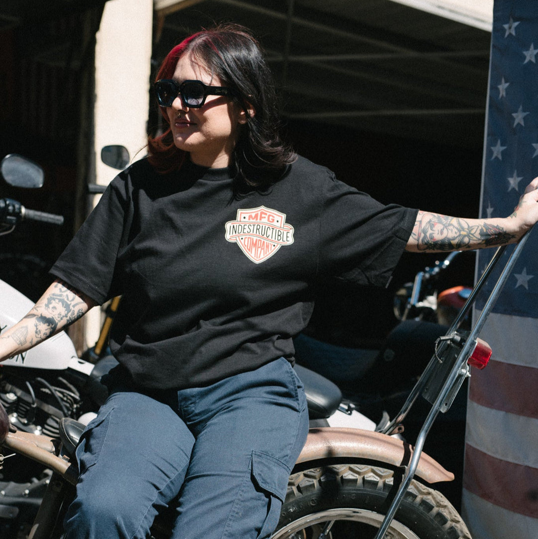 Banner &amp; Shield Tee - Indestructible MFG