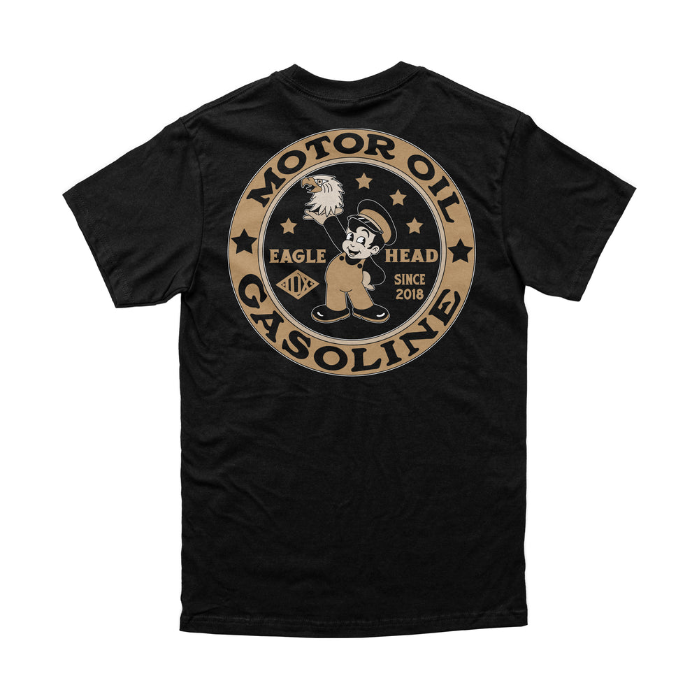 Eagle Head Gas and Oil Tee - Indestructible MFG