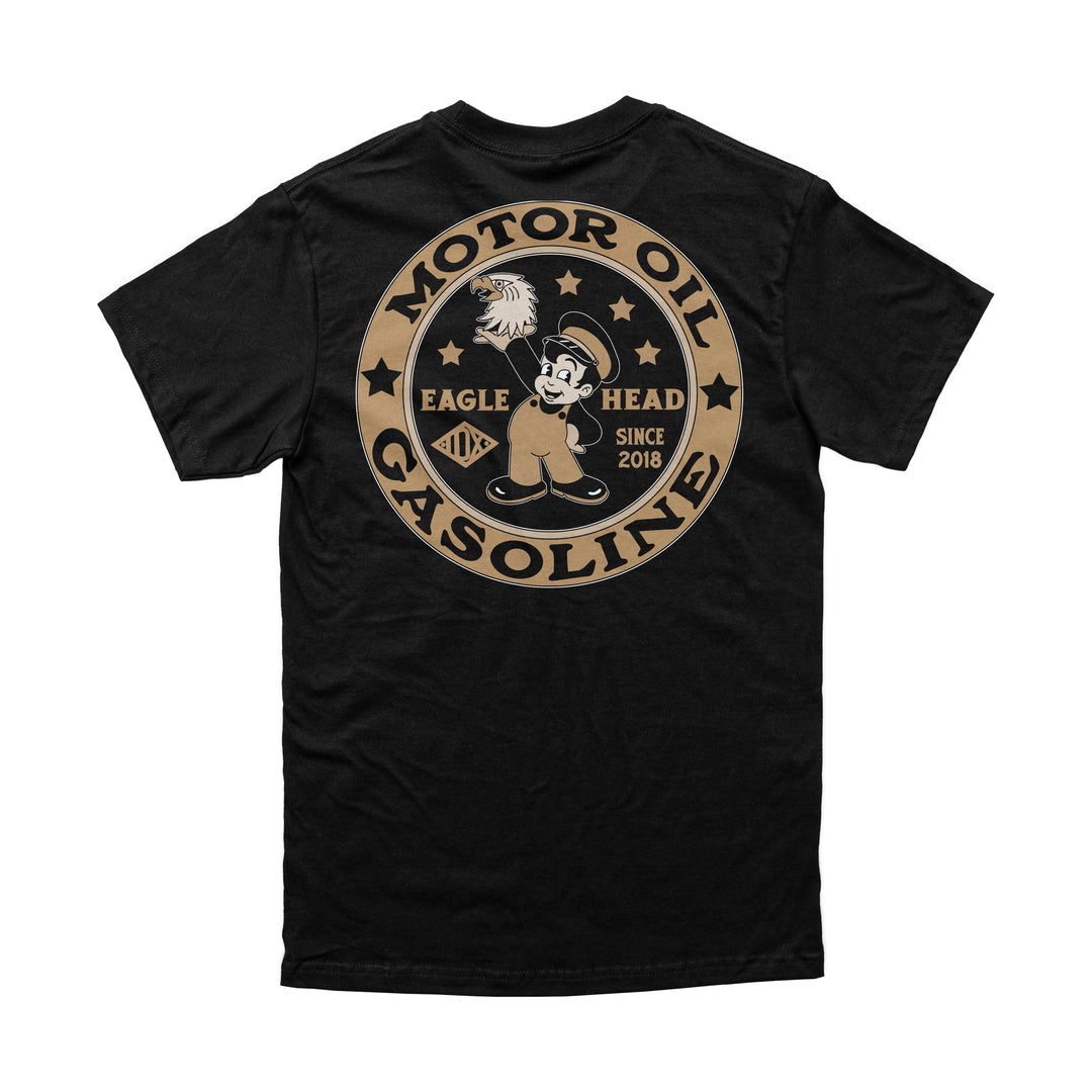 Eagle Head Gas and Oil Tee - Indestructible MFG