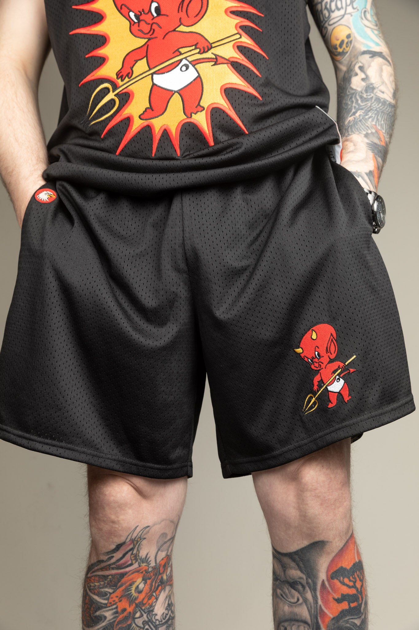 Devil Kids Mesh Shorts - Indestructible MFG